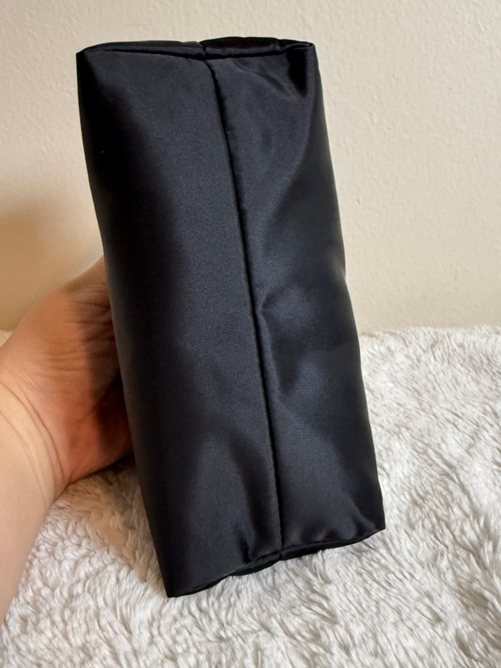 Versace Black Nylon Cosmetic Pouch with Gold Zipper - Picture 4 of 5